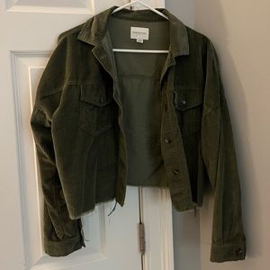 Corduroy American eagle lightweight cropped jacket